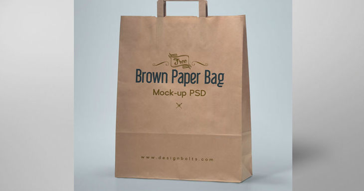 Brown Paper Bag Mockup