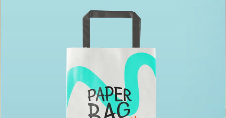 The Edgy Paper Bag Mockup